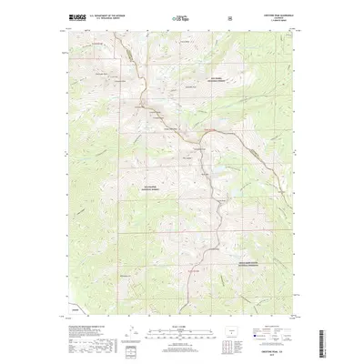 2019 Map of Crestone Peak, 2019 Print