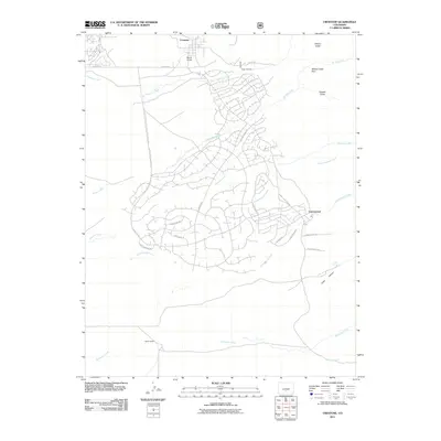 2011 Map of Crestone, 2011 Print