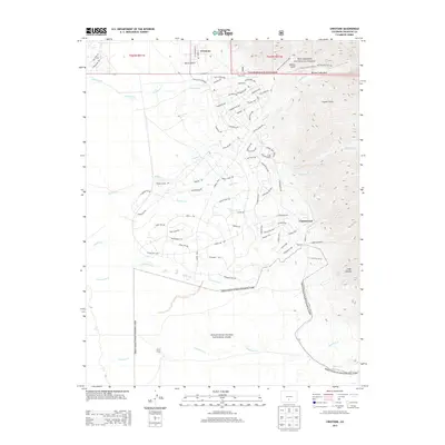 2013 Map of Crestone, 2013 Print