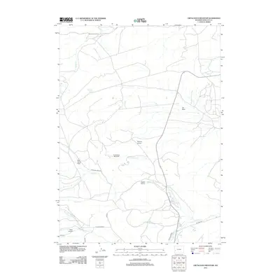 2012 Map of Cretaceous Mountain, 2012 Print