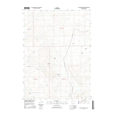 2015 Map of Cretaceous Mountain, 2015 Print
