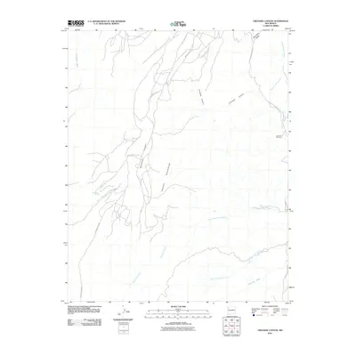 2010 Map of Crevasse Canyon, 2010 Print