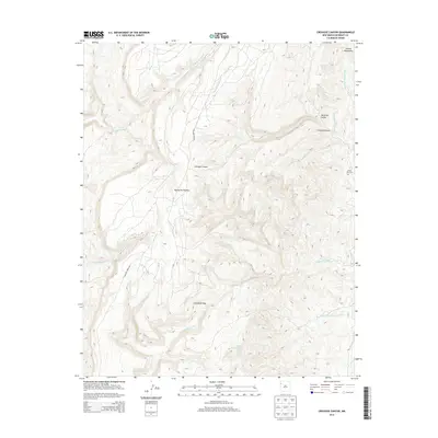 2013 Map of Crevasse Canyon, 2013 Print