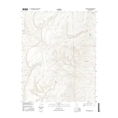 2017 Map of Crevasse Canyon, 2017 Print