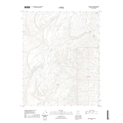 2020 Map of Crevasse Canyon, 2020 Print