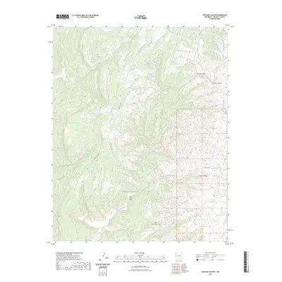 2023 Map of Crevasse Canyon, 2023 Print