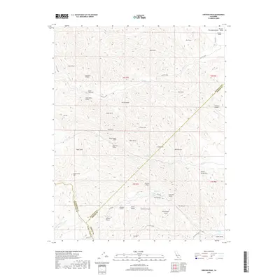 2018 Map of Crevison Peak, 2018 Print