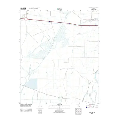 2012 Map of Crew Lake, 2012 Print
