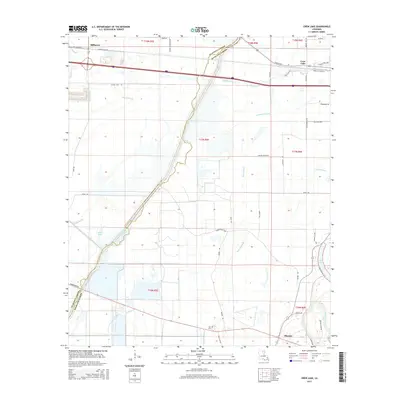 2015 Map of Crew Lake, 2015 Print