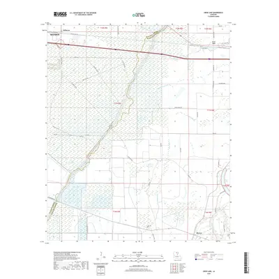 2018 Map of Crew Lake, 2018 Print