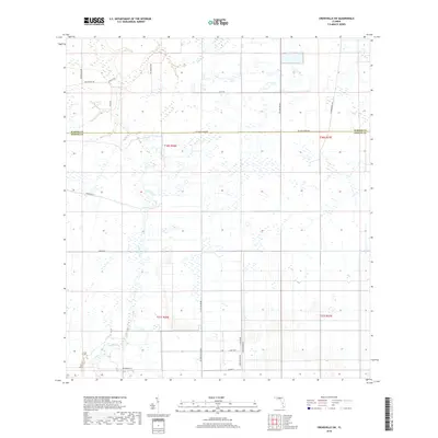 2018 Map of Crewsville SW, 2018 Print