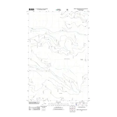 2011 Map of Cripple Horse Mountain, 2011 Print