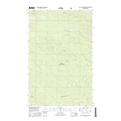 2017 Map of Cripple Horse Mountain, 2017 Print