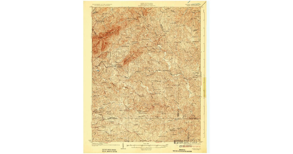 Patrick Co Map 1928 Map of Critz, Patrick County, VA — High-Res | Pastmaps