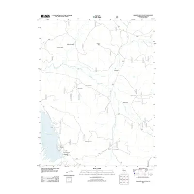 2012 Map of Crocker Mountain, 2012 Print