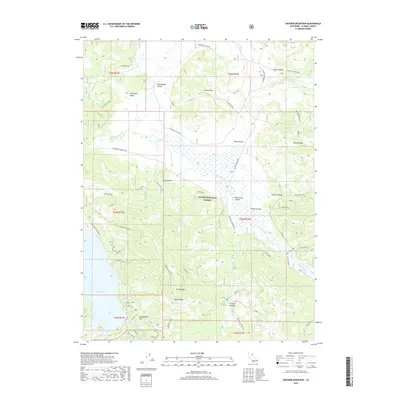 2018 Map of Crocker Mountain, 2018 Print