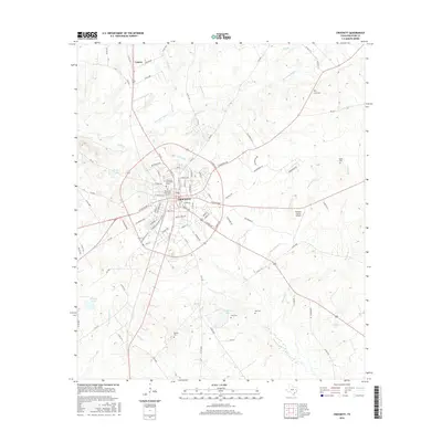 2016 Map of Crockett, 2016 Print