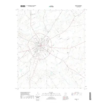 2019 Map of Crockett, 2019 Print