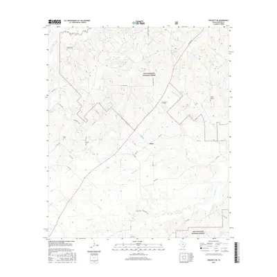 2016 Map of Crockett NE, 2016 Print