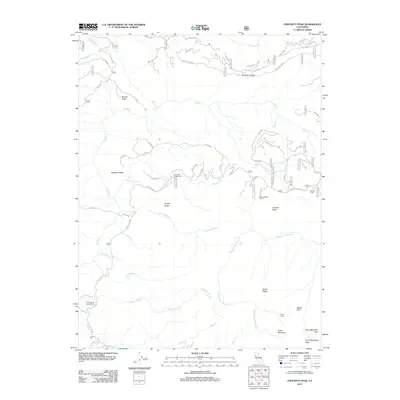 2012 Map of Crockett Peak, 2012 Print