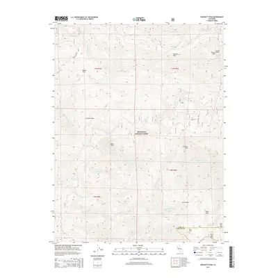 2015 Map of Crockett Peak, 2015 Print