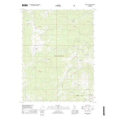 2018 Map of Crockett Peak, 2018 Print