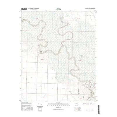 2017 Map of Crocketts Bluff, 2017 Print