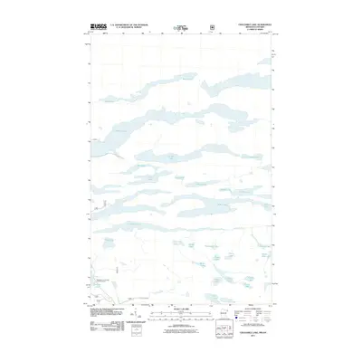 2011 Map of Crocodile Lake, 2011 Print