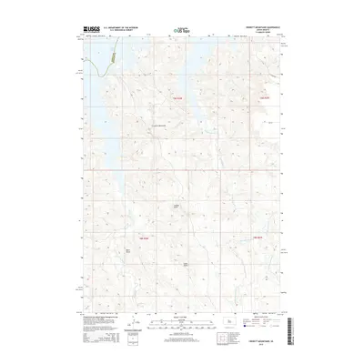 2015 Map of Crokett Mountains, 2015 Print