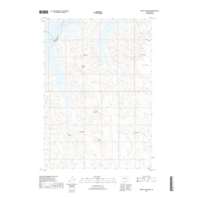 2017 Map of Crokett Mountains, 2017 Print