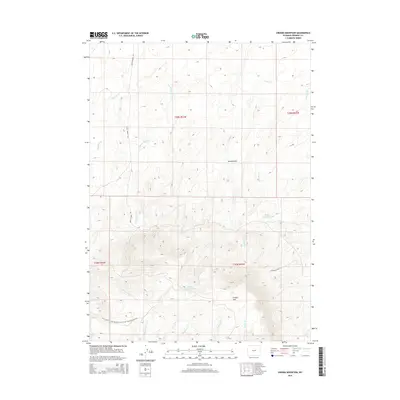 2015 Map of Crooks Mountain, 2015 Print