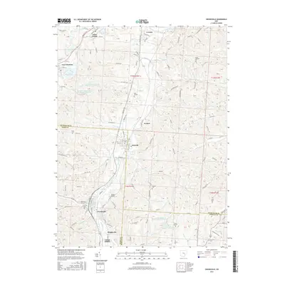 2016 Map of Crooksville, 2016 Print