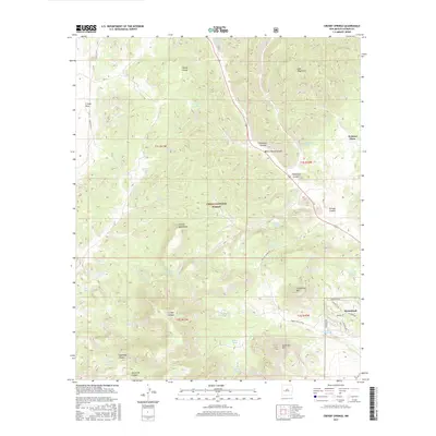2017 Map of Crosby Springs, 2017 Print