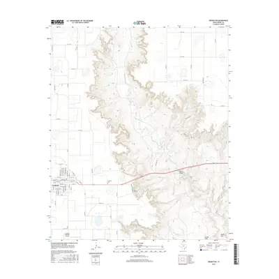 2016 Map of Crosbyton, 2016 Print