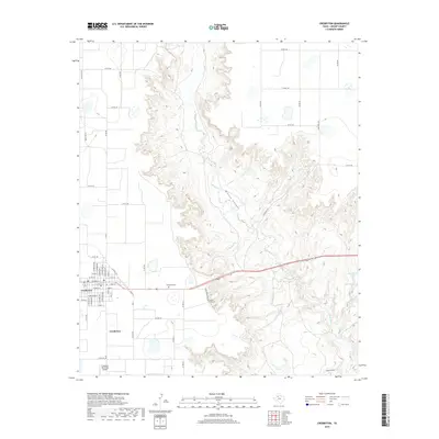 2019 Map of Crosbyton, 2019 Print