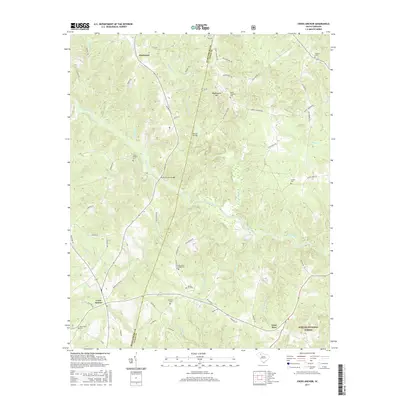 2017 Map of Cross Anchor, 2017 Print