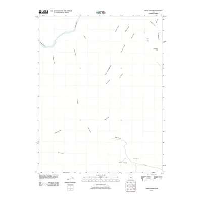 2011 Map of Cross Canyon, 2011 Print