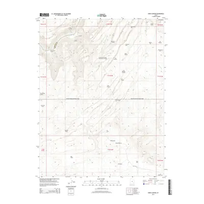 2014 Map of Cross Canyon, 2014 Print