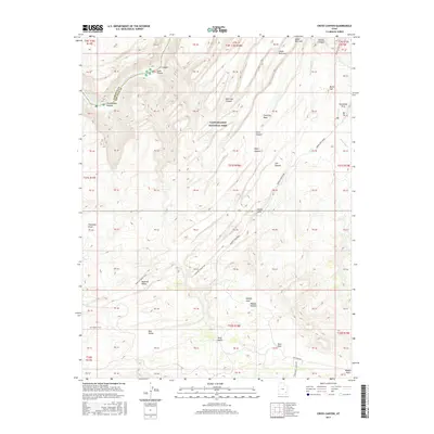 2017 Map of Cross Canyon, 2017 Print