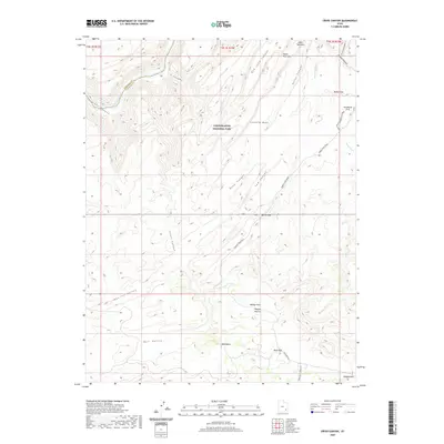 2020 Map of Cross Canyon, 2020 Print