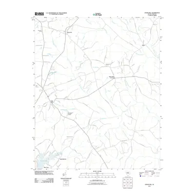 2011 Map of Cross Hill, 2011 Print