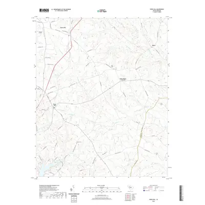 2020 Map of Cross Hill, 2020 Print