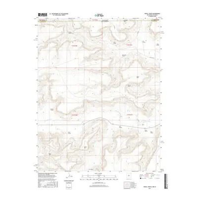 2017 Map of Cross L Ranch, 2017 Print