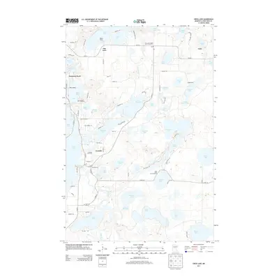 2013 Map of Cross Lake, 2013 Print
