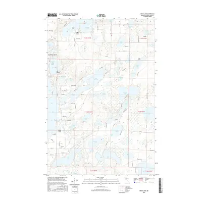 2016 Map of Cross Lake, 2016 Print