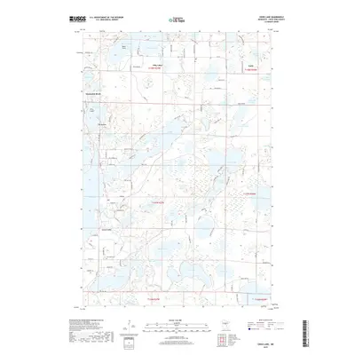 2019 Map of Cross Lake, 2019 Print