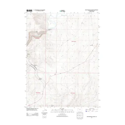 2013 Map of Cross Mountain Canyon, 2013 Print