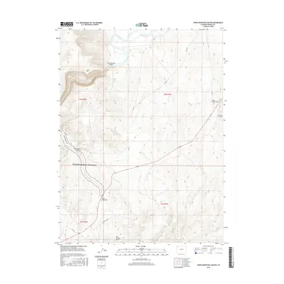 2016 Map of Cross Mountain Canyon, 2016 Print
