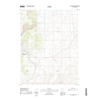 2019 Map of Cross Mountain Canyon, 2019 Print