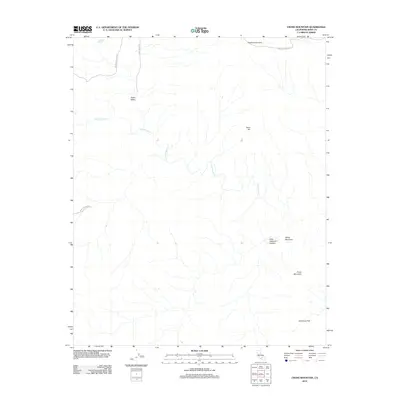 2012 Map of Cross Mountain, 2012 Print